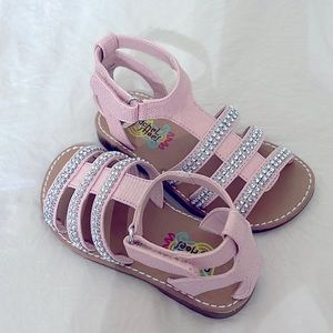 Carters pink rhinestone shoes